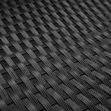 thumbnail of tectake Wicker hocker - zwart / grijs - 405091