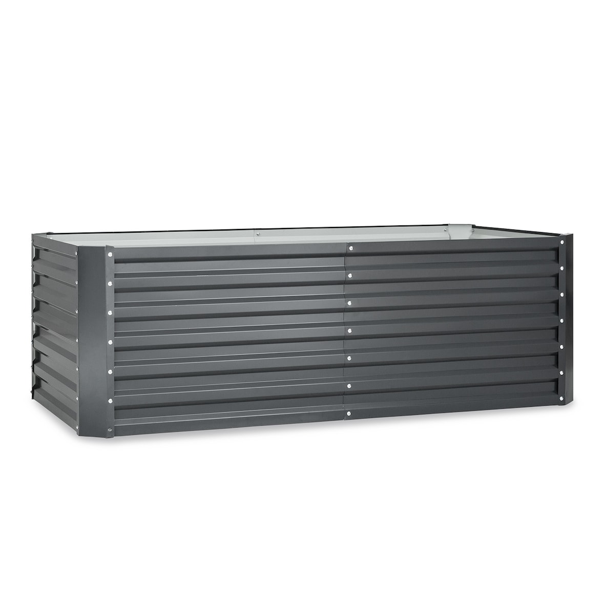High Grow Straight Hochbeet 180 x 60 x 90 cm 970 l Stahl verzinkt Anthrazit