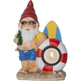 thumbnail of LED Solar Gartenzwerg mit Schwimmring Gartenfigur Gartendeko 23cm