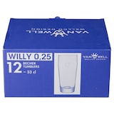thumbnail of Van Well Willy Becher geeicht 0,25 L 12 Stück