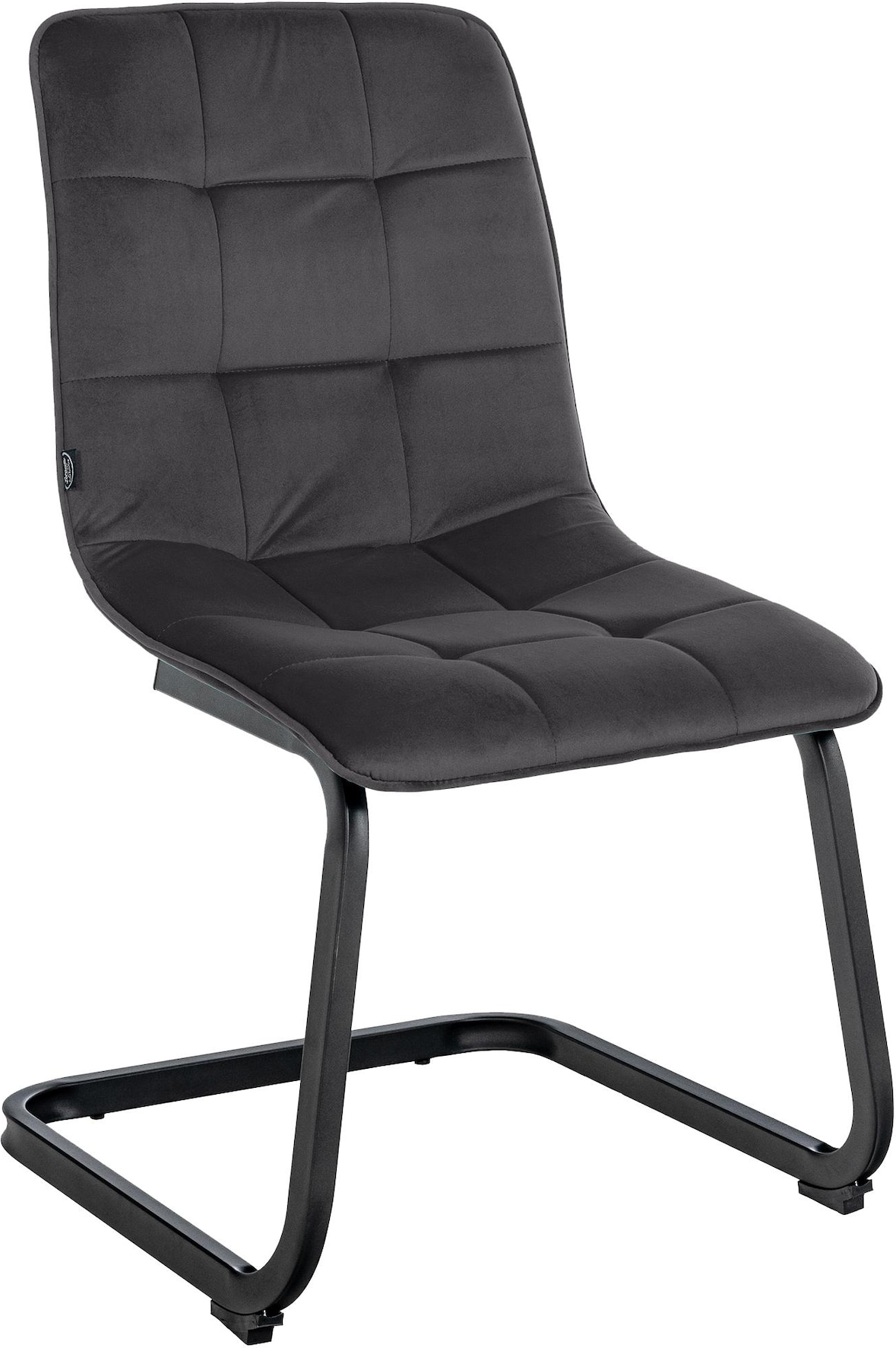 Esszimmerstuhl Vermont Samt schwarz
