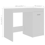 thumbnail of Bureau Blanc 140x50x76 cm Bois d’ingénierie Modèle Atlas Office Panorama