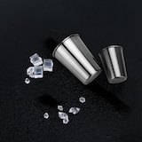 thumbnail of Intirilife 5x Stapelbare Edelstahl Becher in 350 ml - Camping Outdoor Metall Becher Tasse Glas Widerverwendbar ohne Plastik für Kinder geeignet