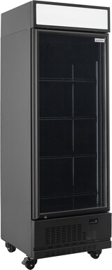 thumbnail of vaiotec TOPLINE Getränkekühlschrank 1 Tür / 570 Liter mit Leuchtaufsatz "schwarz", 750 x 760 mm