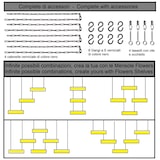 thumbnail of FLOWERS 115 cm PRETO (NERO) Prateleira de Teto Suspensa com Correntes, Ideal como Suporte para Flores, Design de Casa Yelloo