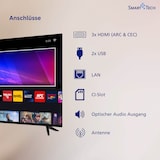 thumbnail of Smart Tech 55UV10V1 Fernseher 55 Zoll Smart TV VIDAA - HDR Fernseher mit 4K UHD, Bluetooth (2026)