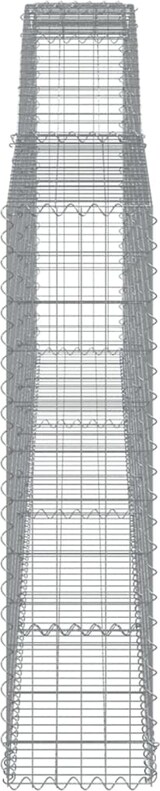 thumbnail of vidaXL Gabionen mit Hochbogen 20Stk. 400x30x120/140cm Verzinktes Eisen