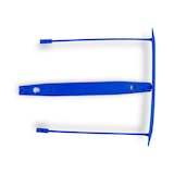 thumbnail of Encuadernador Fastener Q-Connect Plastico E-Clips Color Azul Caja De 100 Unidades