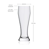 thumbnail of Rastal Ranft Weizenbierglas 0,5 l 6er Set