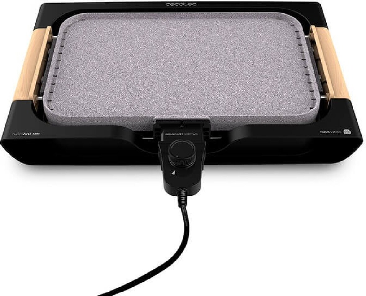 Cecotec Plancha eléctrica Rock&Water 3000 Twin