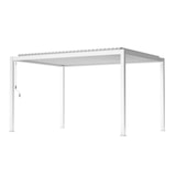 thumbnail of BS COM Pergola bioclimatica in alluminio con lamelle orientabili manuali 2x3 m 200x300x250 cm Bianco