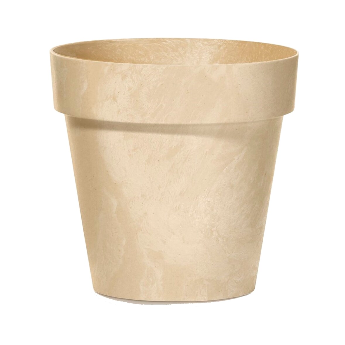 Prosperplast - Maceta CUBE BETON EFFECT 0,6L - 11x11x9,7cm en color Crema