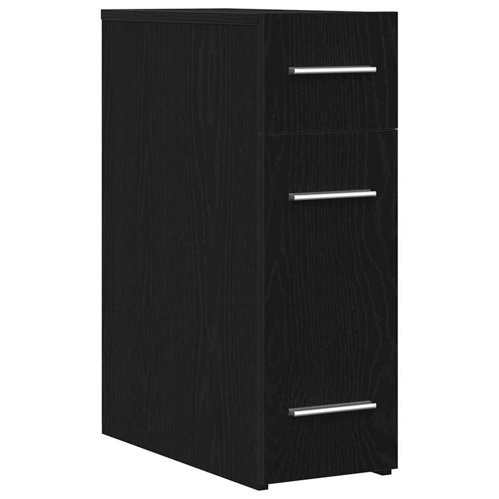 vidaXL Apothekerschrank Schwarze Eiche 20 x 45.5 x 60 cm Holzwerkstoff