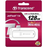 thumbnail of Transcend JetFlash® 730 USB-Stick 128 GB Weiß TS128GJF730 USB 3.2 Gen 1 (USB 3.0)