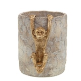 thumbnail of Affe zum Aufhängen vergoldet - Anderes Amadeus-Harz 17.5x6 cm