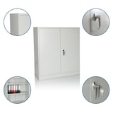 thumbnail of Armadio portadocumenti COLOR AS 105 x 90 x 40 cm Metallo grigio chiaro hjh OFFICE