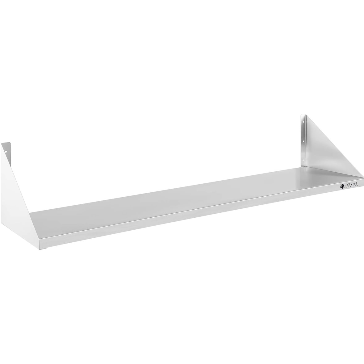 Royal Catering Ripiano in acciaio inox - 30 x 120 cm