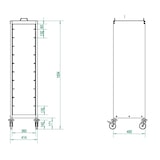 thumbnail of GastroHero Tablettwagen ECO 10 geschlossen 350 x 450