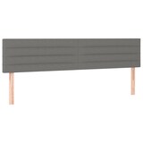 thumbnail of vidaXL LED Kopfteil Dunkelgrau 180x5x78/88 cm Stoff