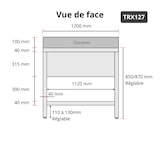 thumbnail of Plonge inox grande cuve 1200x700mm avec 1 bac PREMIUM - GOLDINOX