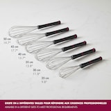 thumbnail of Gobel -  Fouet professionnel inox -  manche étanche antidérapant -  25 cm -  NC070