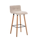 thumbnail of Tabouret de bar Lincoln revêtement tissu Crème