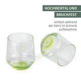 thumbnail of Milano Wasserglas green line 2er Set aus Polycarbonat 340 ml bruchfest BPA-frei leicht ideal für Outdoor und Alltag