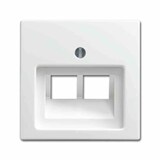 thumbnail of BUSCH-BALANCE SI Zentralplatte, UAE/IAE, alpinweiß, glänzend, Befestigung mit Schraube, ohne Beschriftungsfeld