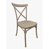 thumbnail of Silla Crossback polipropileno diseño eventos beige 90 x 48 x 49 cm