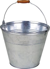 thumbnail of Zinkeimer 10L mit Holzgriff Wassereimer Blecheimer Gartendeko Pflanzkübel Blumen 10