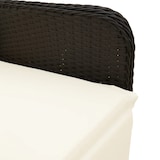 thumbnail of vidaXL Tuinstoelen 2 st verstelbaar met kussens poly rattan zwart