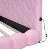 thumbnail of Merax 140*200cm Schlafsofa, 16 Farben Umgebungslicht, USB-Anschluss, Bequemes Material, Rosa