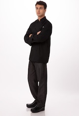 thumbnail of Chef Works® Kochjacke CALGARY Cool Vent™, Knöpfe, Schwarz, Größe L