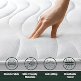 thumbnail of The White Stone Einzelne Matratze 90x150 Basic, Antibakteriell, Anti-Milben, Anti-Allergie.| Höhe 16 cm | Made in Italy