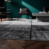 thumbnail of Teppich Schlafzimmer Steine Elegant Waschbar Strapazierfähig Wohnzimmer Esszimmer Pflegeleicht Schwarz 200x290 cm – DRAU von Kadima Design