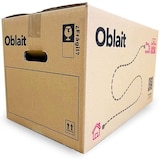 thumbnail of Packung mit 20 Pappkartons 50 x 30 x 30 x 30 cm mit Griffen für Umzug und Lagerung. Hergestellt in Spanien mit doppelt verstärktem Karton. Braun