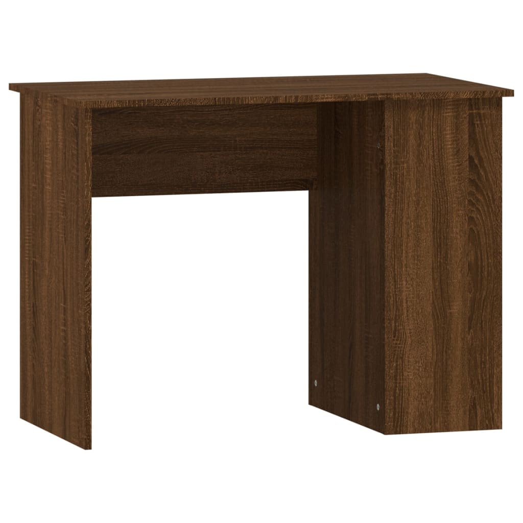 Bureau chêne marron 100x55x75 cm bois d'ingénierie Modèle Orion Pro
