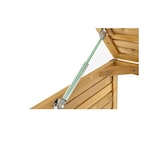 thumbnail of COSTWAY Casetta per Bidone della Spazzatura in Legno per Bidone da 120 L, Copribidone con Anta e Coperchio