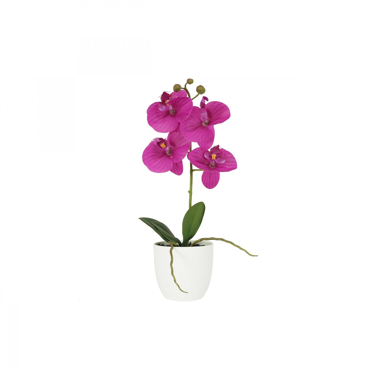 LIGNE DÉCO Orchidée artificielle fuchsia 35cm