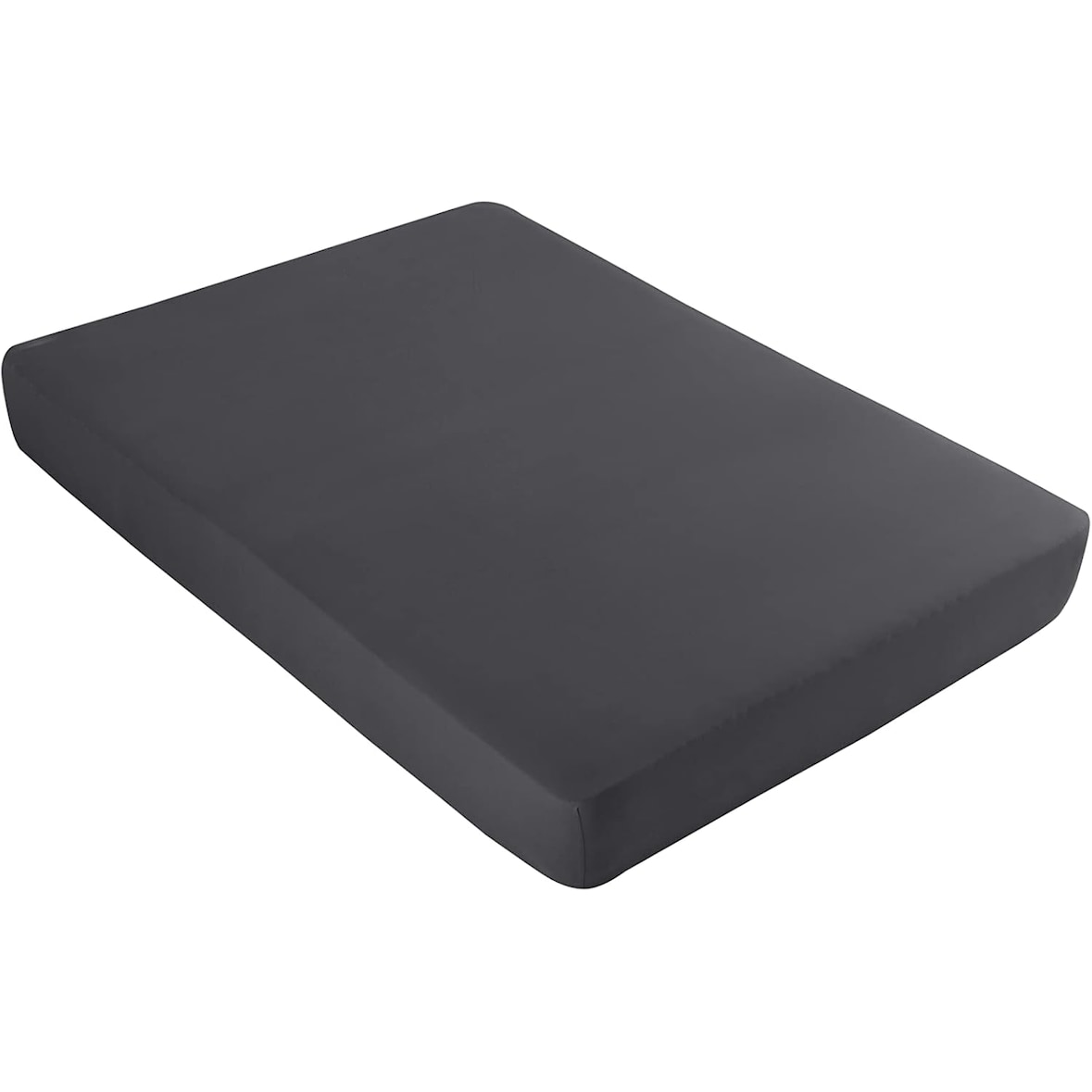 Vency Premium Jersey Spannbettlaken 180x200cm Anthrazit - Spannbetttuch 100% Baumwolle, Bettlaken 180x200 Bis 35 cm Matratzenhöhe Anthrazit
