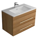 thumbnail of Alpenberger Waschtisch mit Unterschrank | Badmöbel Set Keramik Waschbecken | Waschbeckenunterschrank Vormontiert | Waschplatz mit SoftClose Schubladen