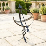 thumbnail of DanDiBo Sonnenuhr Garten Groß Gartenuhr Wetterfest Outdoor Metall Schwarz Schmiedeeisen Deko Wetterfest 70 cm Uhr Deko