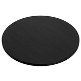 thumbnail of Gastro Esstisch Rund | Ø 110 cm | Dunkle Holzoptik | Premium Gusseisengestell XXL G800