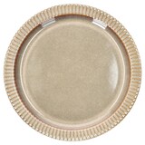 thumbnail of 6er Set Speiseteller Bistro Ø 26,6 cm Steingut braun Rillen-Retro