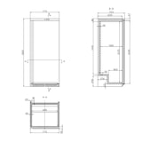 thumbnail of GastroHero Lagerkühlschrank SRH60 | 590 L Nutzvolumen | 0 °C bis +8 °C | energiesparend | abschließbar | robust für Gastronomie
