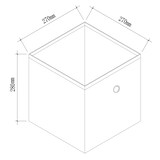 thumbnail of VCM Aufbewahrungsbox Boxas Grün H. 28 x B. 27 x T. 27 cm