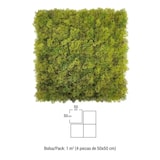 thumbnail of Jardín vertical artificial de musgo Bonerva Musgo Plus pack 4 paneles 50x50 cm 1 m² pared vegetal decorativa interior sin mantenimiento