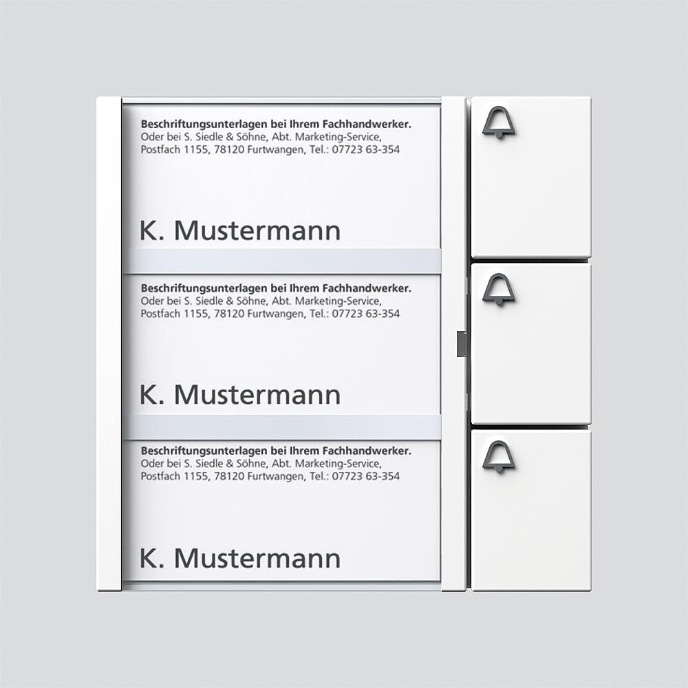 Siedle&Söhne Tasten-Modul TM 612-3 W 200035521-00