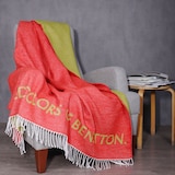 thumbnail of Benetton - Decke 140 x 190 cm, 320 g/m², 60 % Baumwolle, 40 % Acryl, Rot und Grün