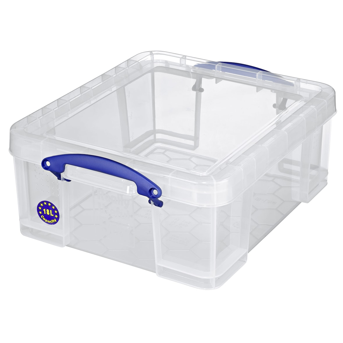 Really Useful Products Aufbewahrungsbox, 40 x 39 x 20 cm, 18 L, transparent